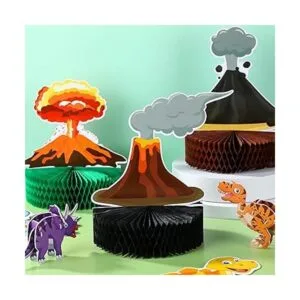 6 piezas de centro de mesa volcán para decoración de_3