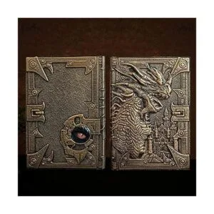 Cuaderno de escritura en relieve de dragón 3D con juego de_4