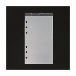 Carpeta transparente de 4 pestañas A6 divisores pestañas_4