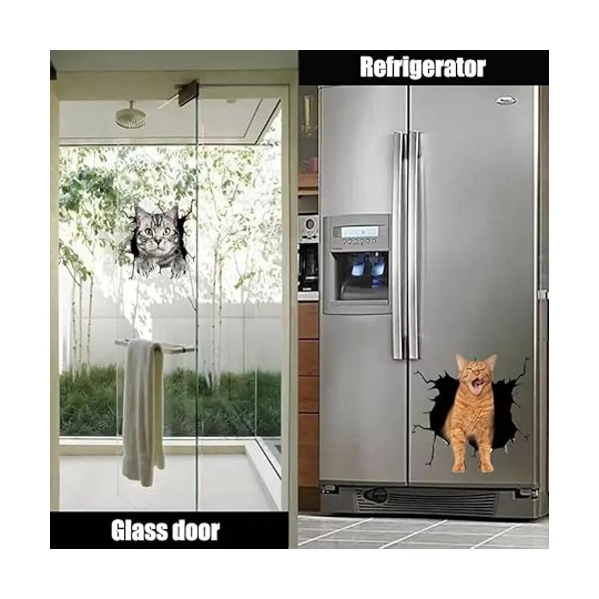 Calcomanías de vinilo para auto y gato calcomanías para_6