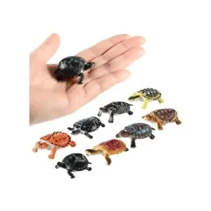 16 piezas de tortugas de plástico decoraciones de fiesta_2