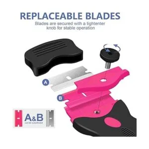 Rascador de hoja de afeitar paquete de 2 herramientas_2