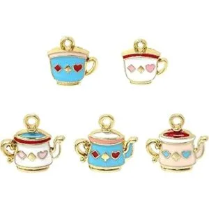 Honbay 30 dijes de metal para tetera de té chapado en_5