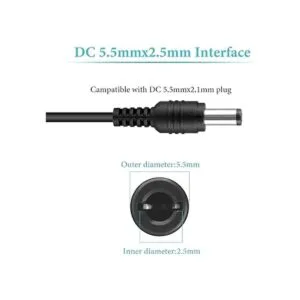 Waysse Adaptador de fuente de alimentación de 12 V 1A_5