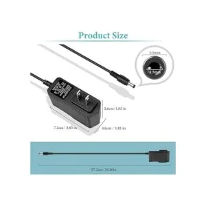 Waysse Adaptador de fuente de alimentación de 12 V 1A_2