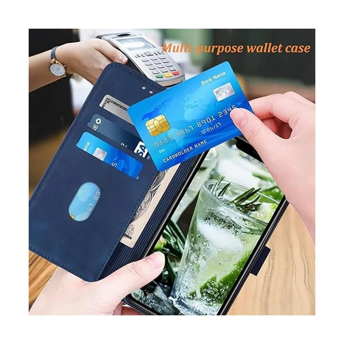 tipo cartera compatible con iPhone 11 soporte de apoyo_3