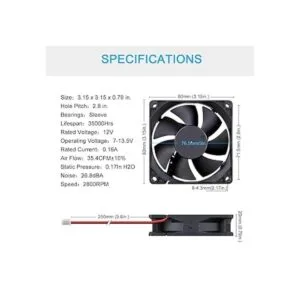 GDSTIME 3.150 in x 0.787 in 8020 12 V CC sin escobillas_2