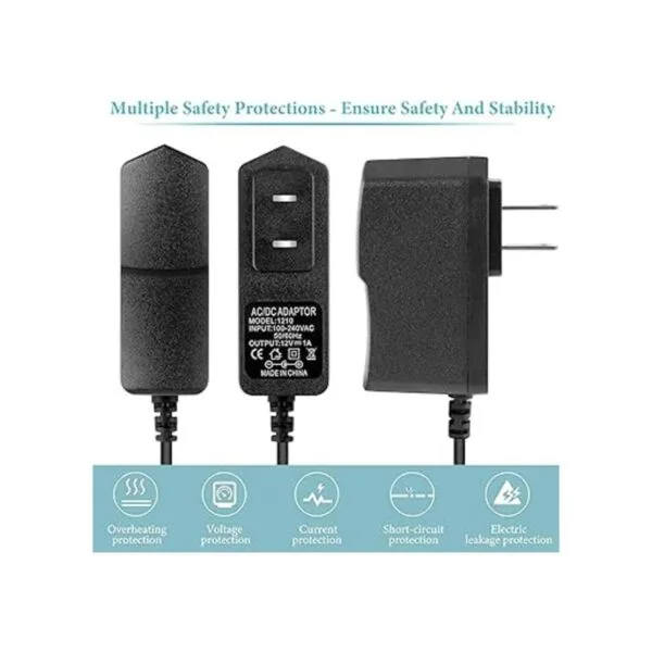 Waysse Adaptador de fuente de alimentación de 12 V 1A_4