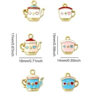 Honbay 30 dijes de metal para tetera de té chapado en_2