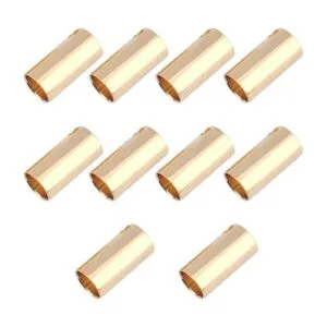 10 pares de conectores de bala de plátano dorado de 0.256_3