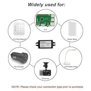 PlusRoc Convertidor impermeable de 12 V24 V a 5 V módulo_5