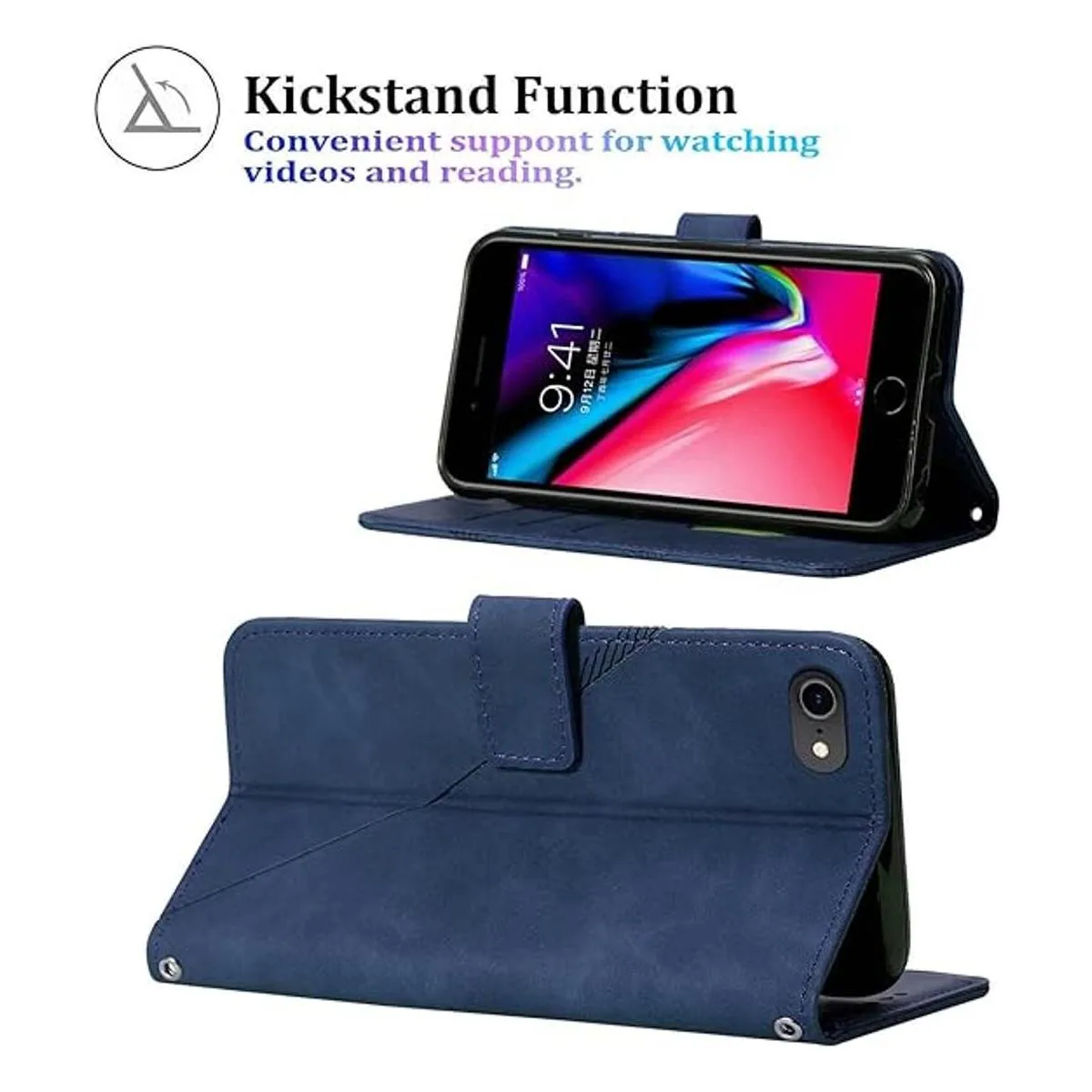 Funda compatible con iPhone SE 2022 cartera iPhone 8_4