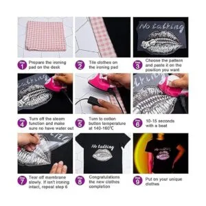 9 calcomanías de Navidad para planchar con diseño de_5