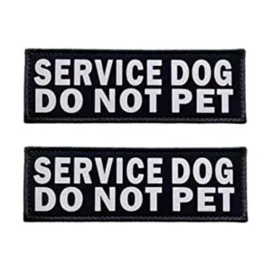 JUJUPUPS Parches reflectantes negros para perros paquete_1