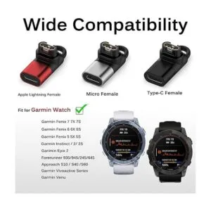 Miimall Compatible con Garmin Fenix 7 7S 7X cargador a_2