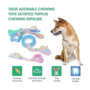 Cobee Juguetes para masticar la dentición para cachorros_4