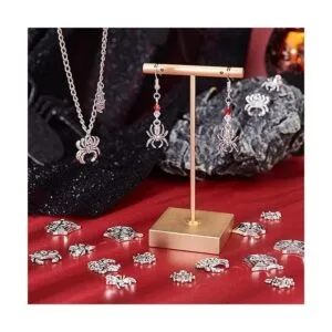 SUNNYCLUE 1 caja de 80 dijes de araña de 4 estilos de_4