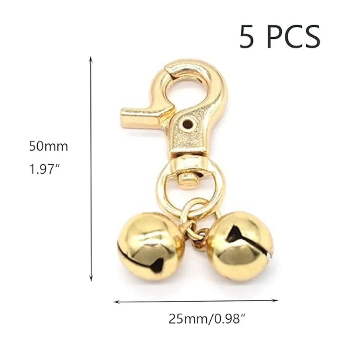 Crapyt Campana decorativa de metal para mascotas campanas_3