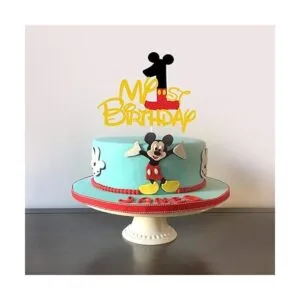 Decoración para tartas de cumpleaños con purpurina dorada_4