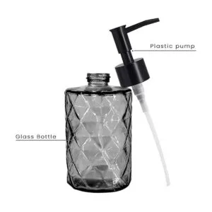 Dispensador de jabón de vidrio con bomba de plástico 11.2_3