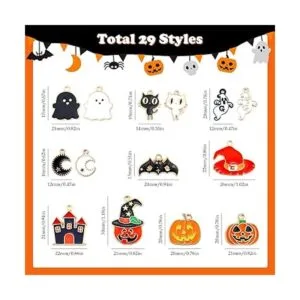 JIALEEY 100 dijes de Halloween al por mayor de lotes de_2