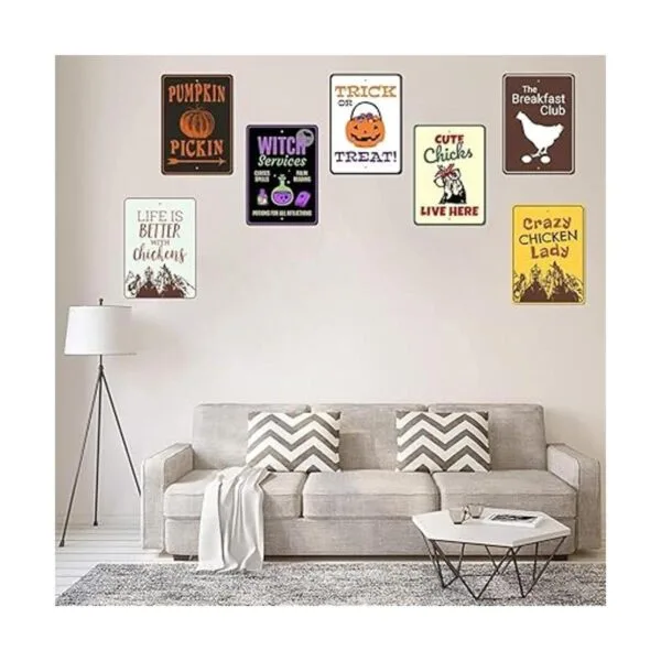 XMDDX Letreros divertidos de arte de baño para decoración_5