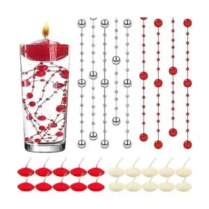 Cadena de perlas artificiales de 33 pies para velas_1
