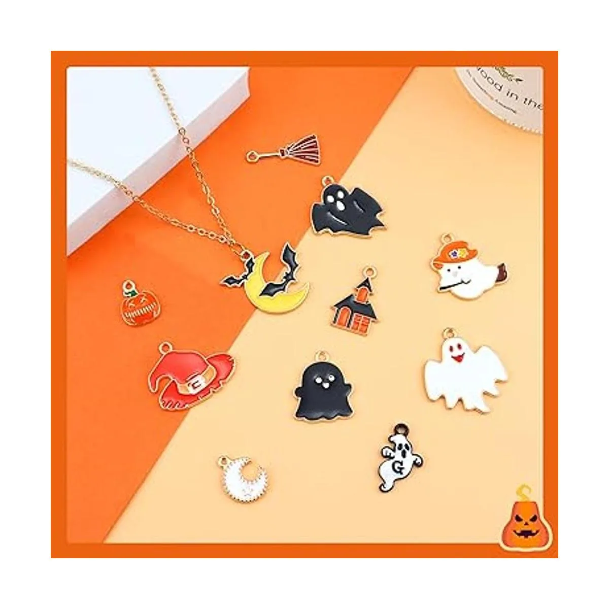 JIALEEY 100 dijes de Halloween al por mayor de lotes de_5