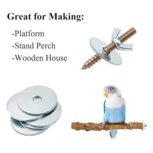 Tornillos de jaula para pájaros tornillos de percha para_3