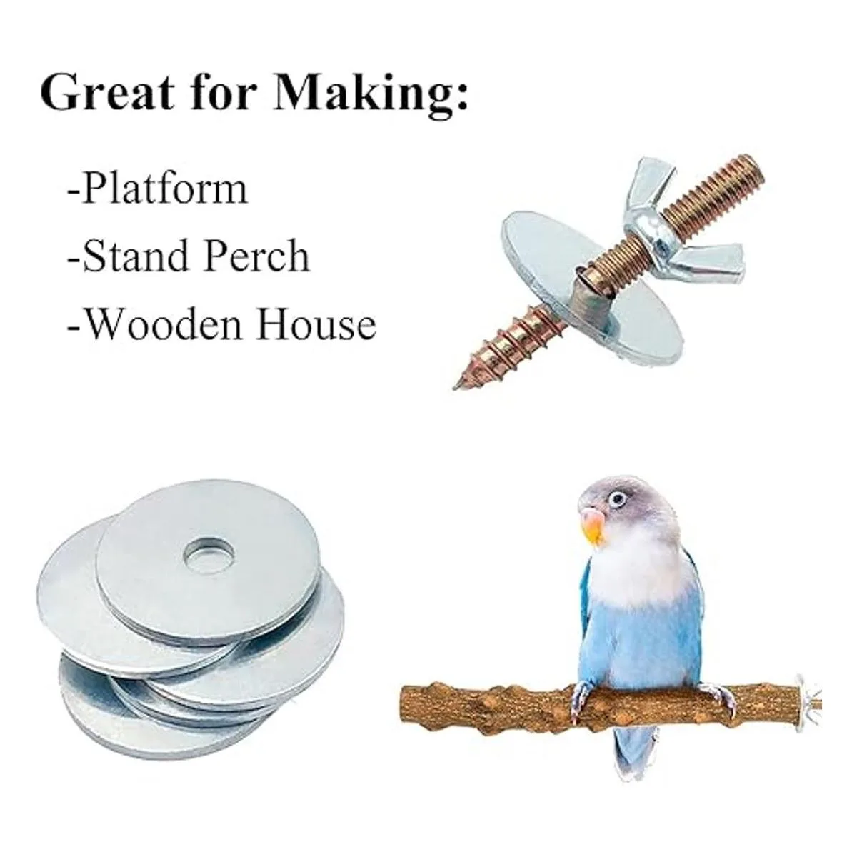 Tornillos de jaula para pájaros tornillos de percha para_3