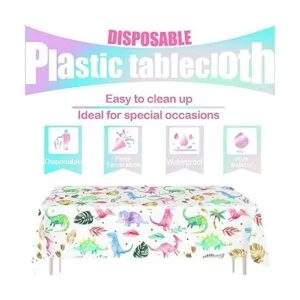 Mantel de fiesta de cumpleaños de dinosaurio para niña_2