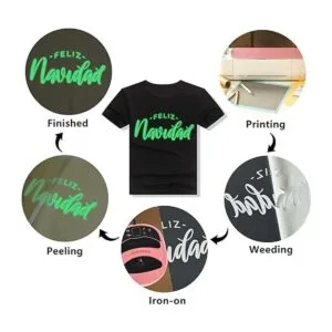 HTVVETUR Rollo de vinilo de transferencia de calor HTV que_3