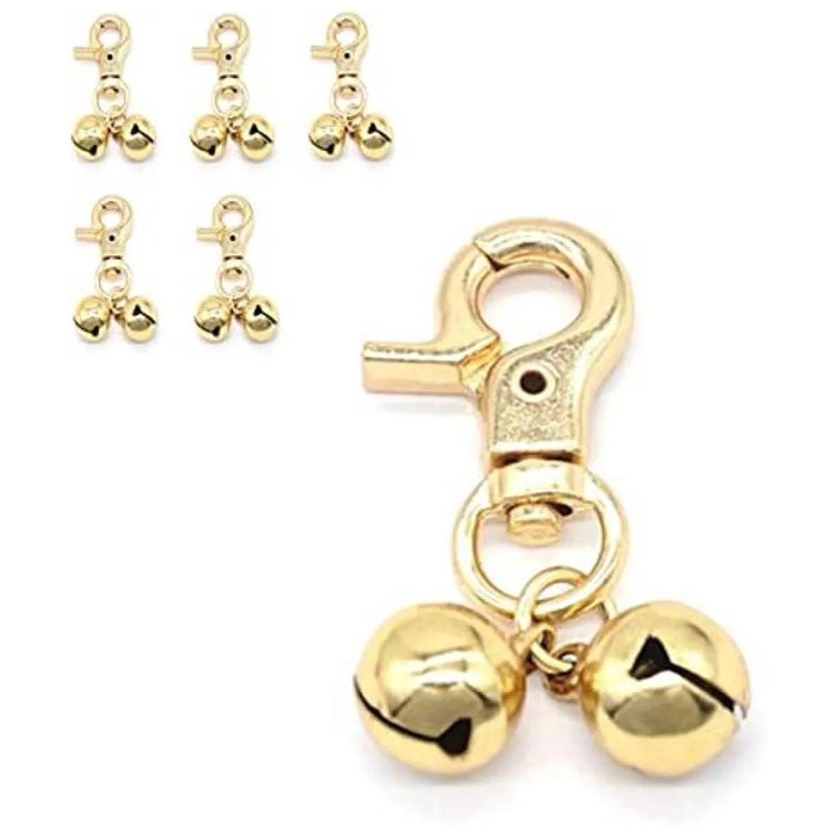 Crapyt Campana decorativa de metal para mascotas campanas_1