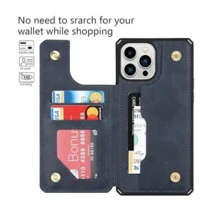 Cavor Funda tipo cartera para iPhone 13 Pro Max con_3