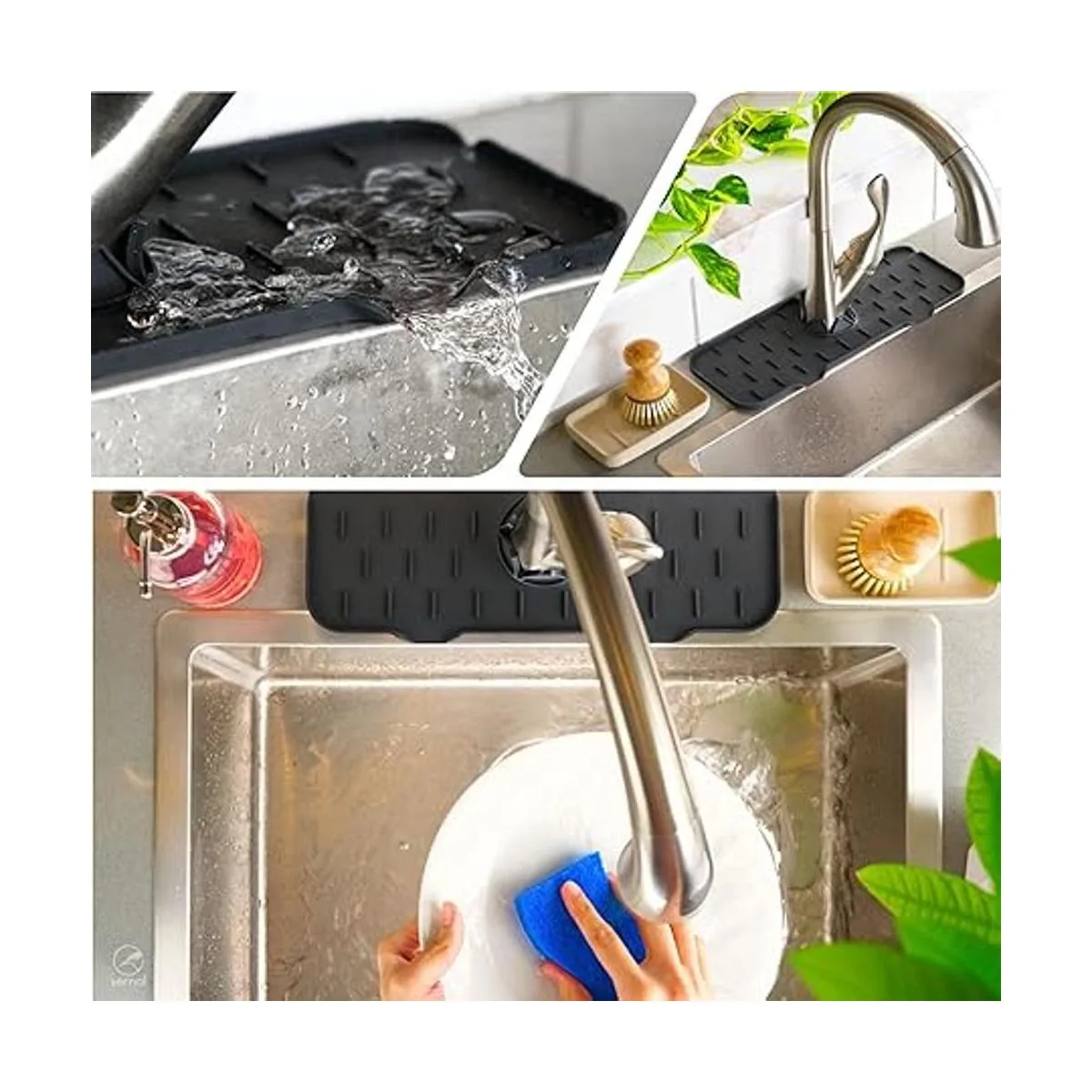 Ternal Tapete para grifo del fregadero de cocina_4