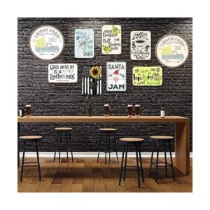 XMDDX Letreros divertidos de arte de baño para decoración_6