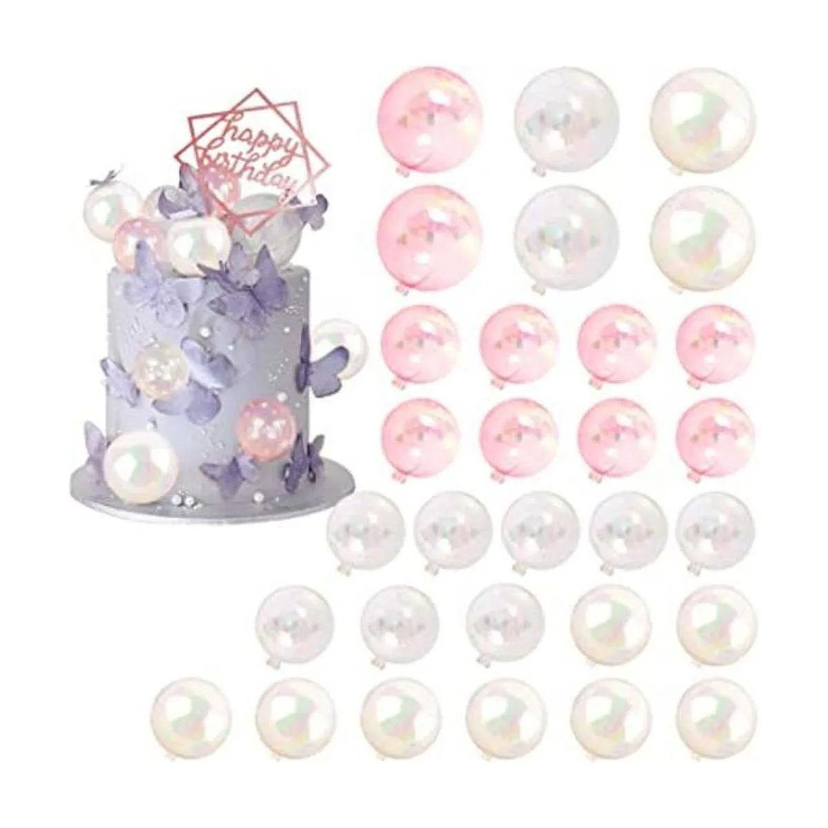 31 piezas de mini bolas coloridas para decoración de_1