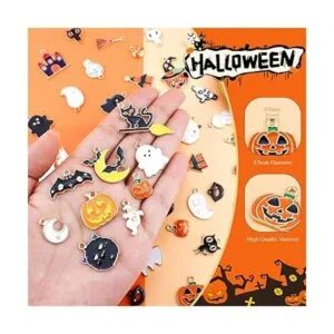 JIALEEY 100 dijes de Halloween al por mayor de lotes de_4