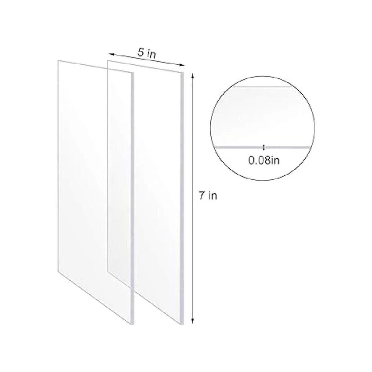 Hojas acrílicas transparentes de vidrio para pintar panel_2