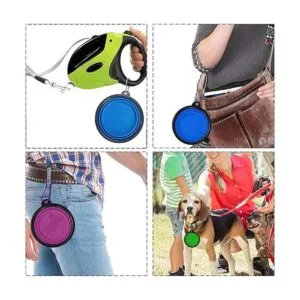 LAVAED Paquete de 4 cuencos plegables para perros_7