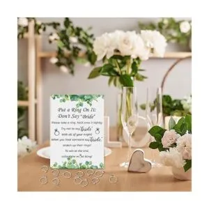 Juego de despedida de soltera con 50 anillos falsos_6