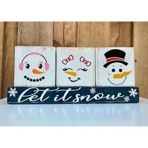 Plantillas de cara de muñeco de nieve de Navidad para_6