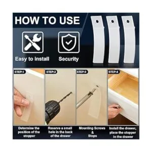 Tapones antideslizantes para cajones de plástico de PVC_3
