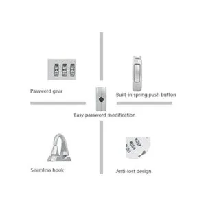 SDTC Tech 5 candados de seguridad combinados con_5