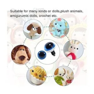 TOAOB 150 ojos de seguridad de plástico de 0.472 in_6