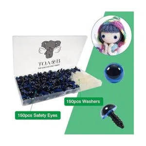 TOAOB 150 ojos de seguridad de plástico de 0.472 in_7