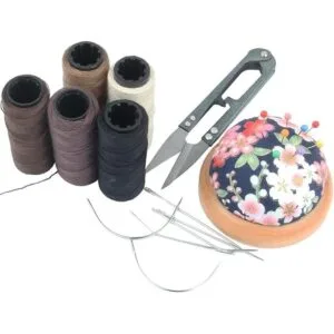 JFFX Juego de 5 rollos de hilos y agujas de coser_3