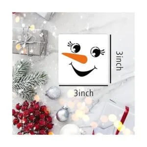 Plantillas de cara de muñeco de nieve de Navidad para_7