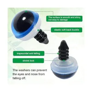 TOAOB 150 ojos de seguridad de plástico de 0.472 in_3