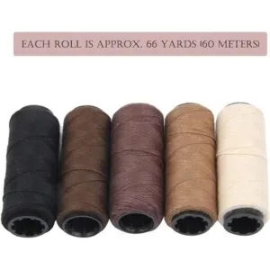 JFFX Juego de 5 rollos de hilos y agujas de coser_4